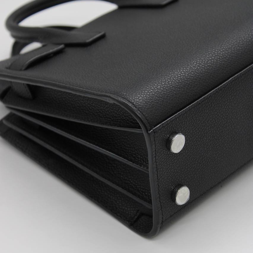 Borsa Saint Laurent Sac de jour Nano in pelle nera thumb