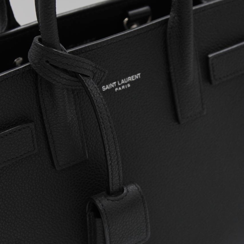 Borsa Saint Laurent Sac de jour Nano in pelle nera thumb