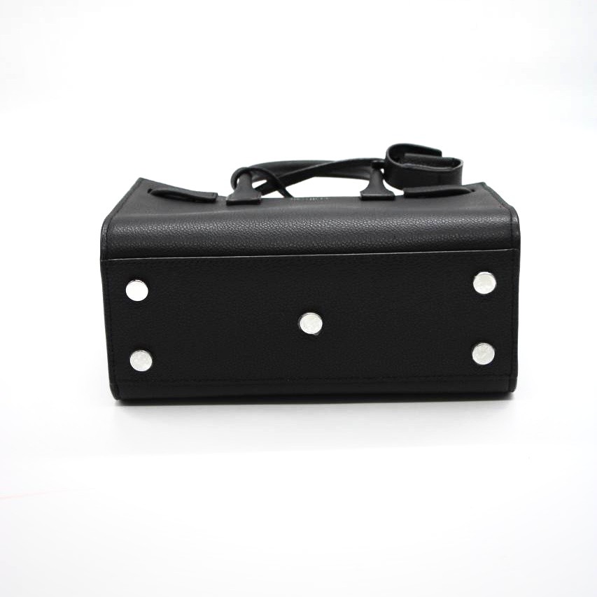 Borsa Saint Laurent Sac de jour Nano in pelle nera thumb