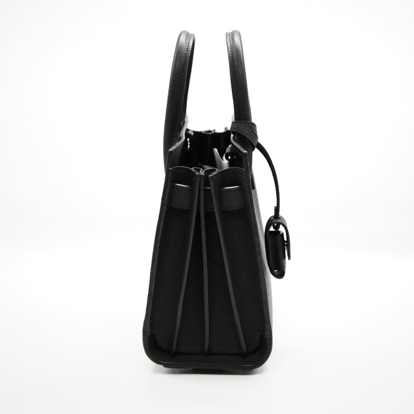 Borsa Saint Laurent Sac de jour Nano in pelle nera thumb