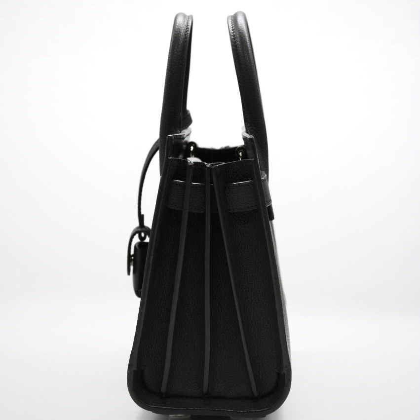 Borsa Saint Laurent Sac de jour Nano in pelle nera thumb