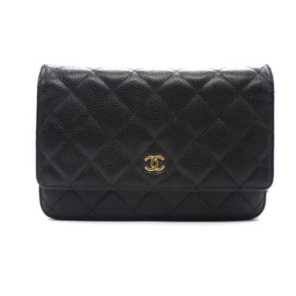 Chanel woc in pelle caviar