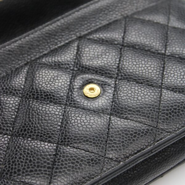 Chanel woc in pelle caviar