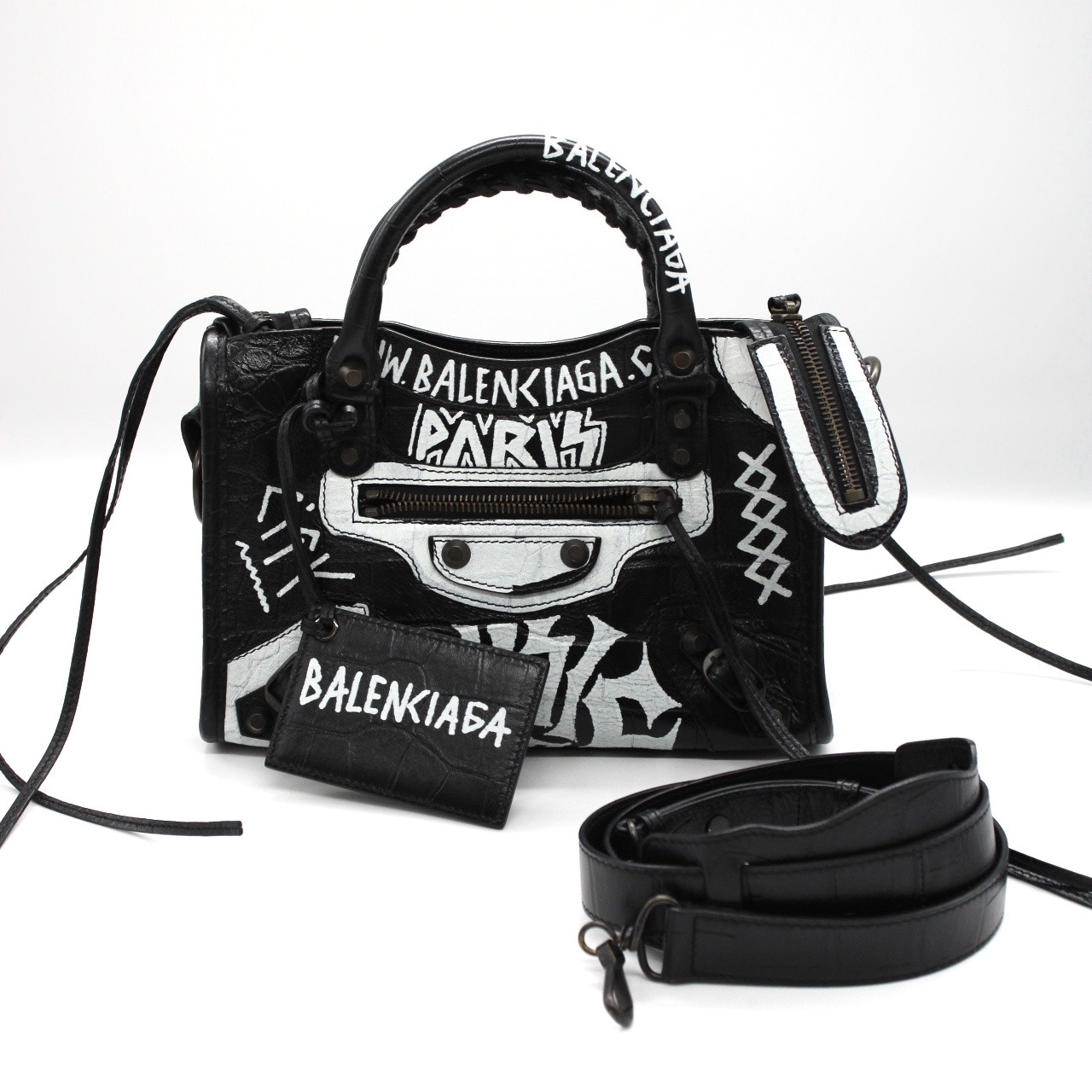 Borsa Balenciaga Graffiti city mini thumb