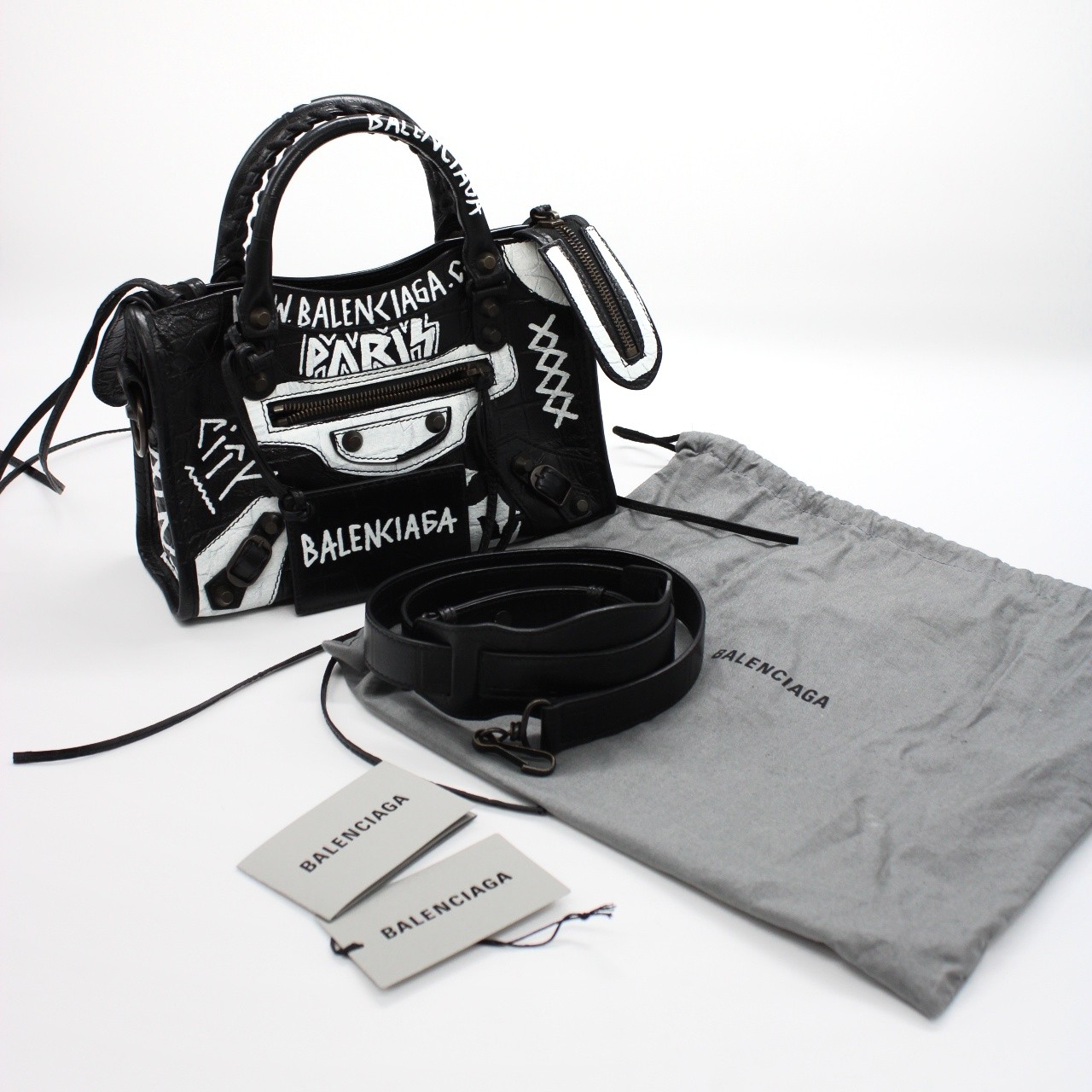 Borsa Balenciaga Graffiti city mini thumb