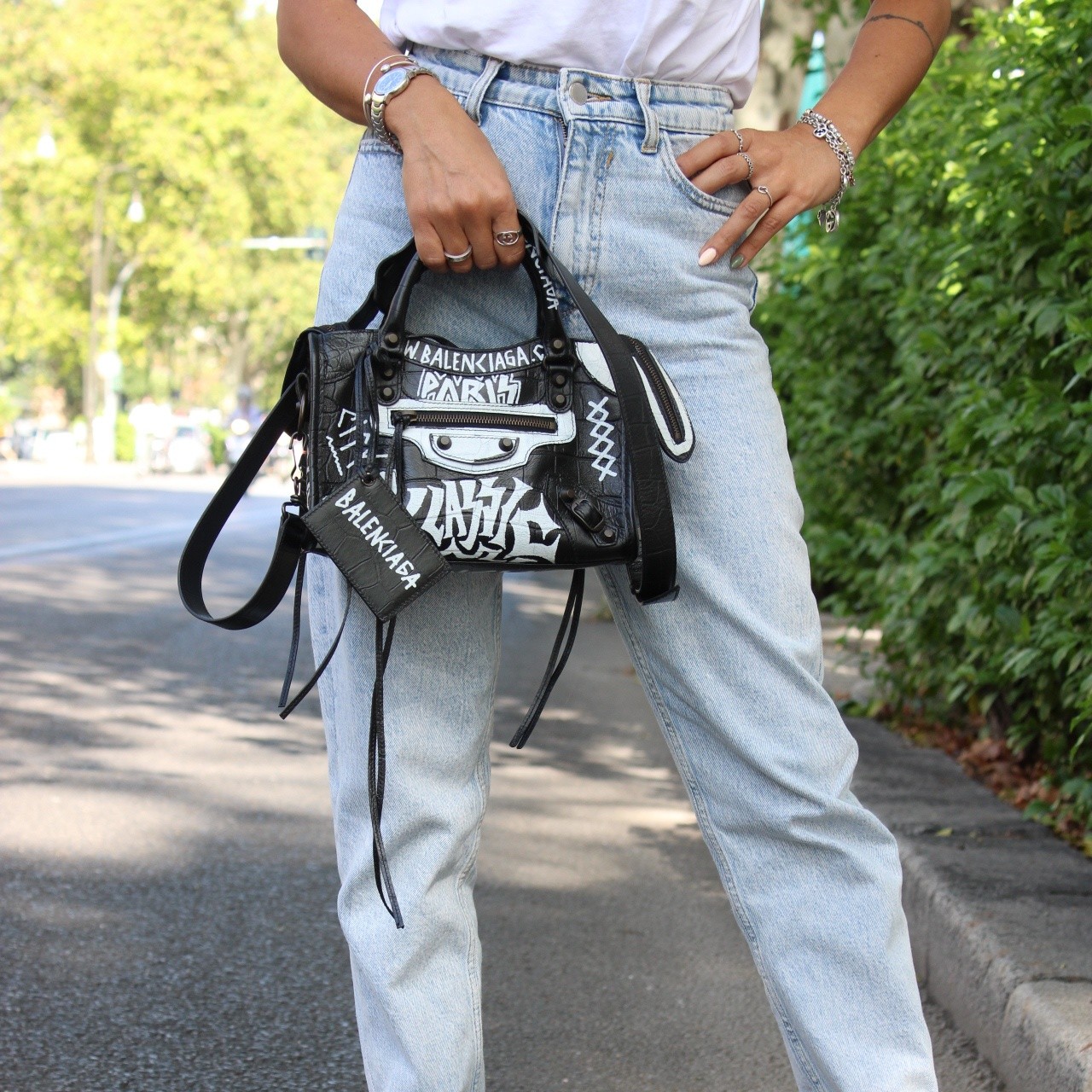 Borsa Balenciaga Graffiti city mini thumb