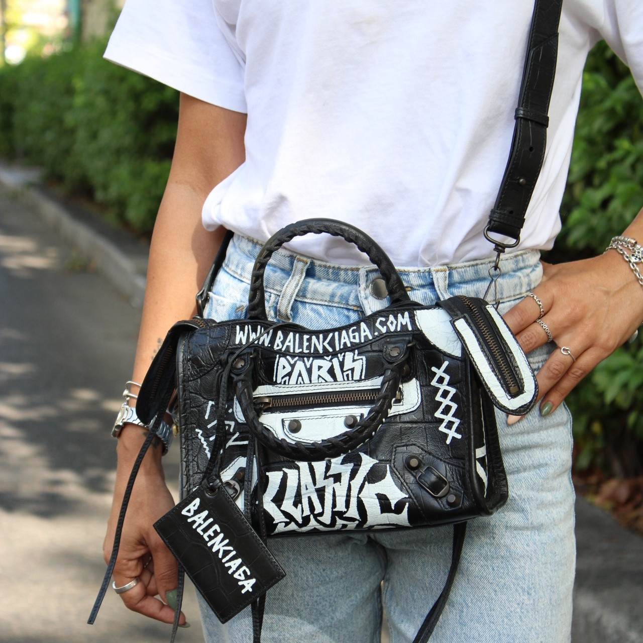 Borsa Balenciaga Graffiti city mini thumb