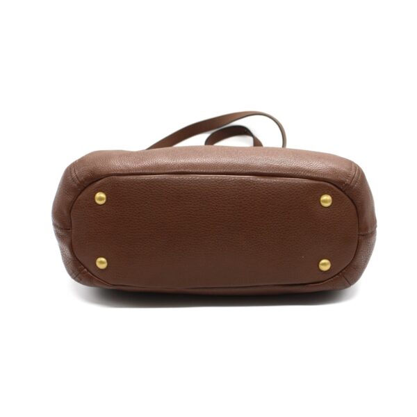 Borsa Prada in pelle martellata marrone