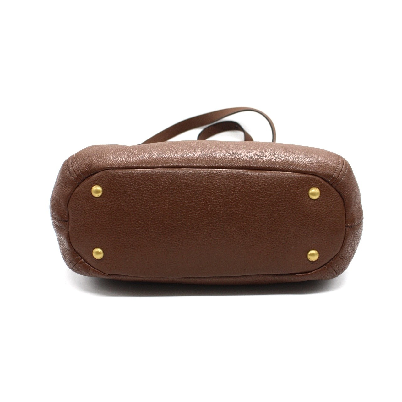 Borsa Prada in pelle martellata marrone thumb