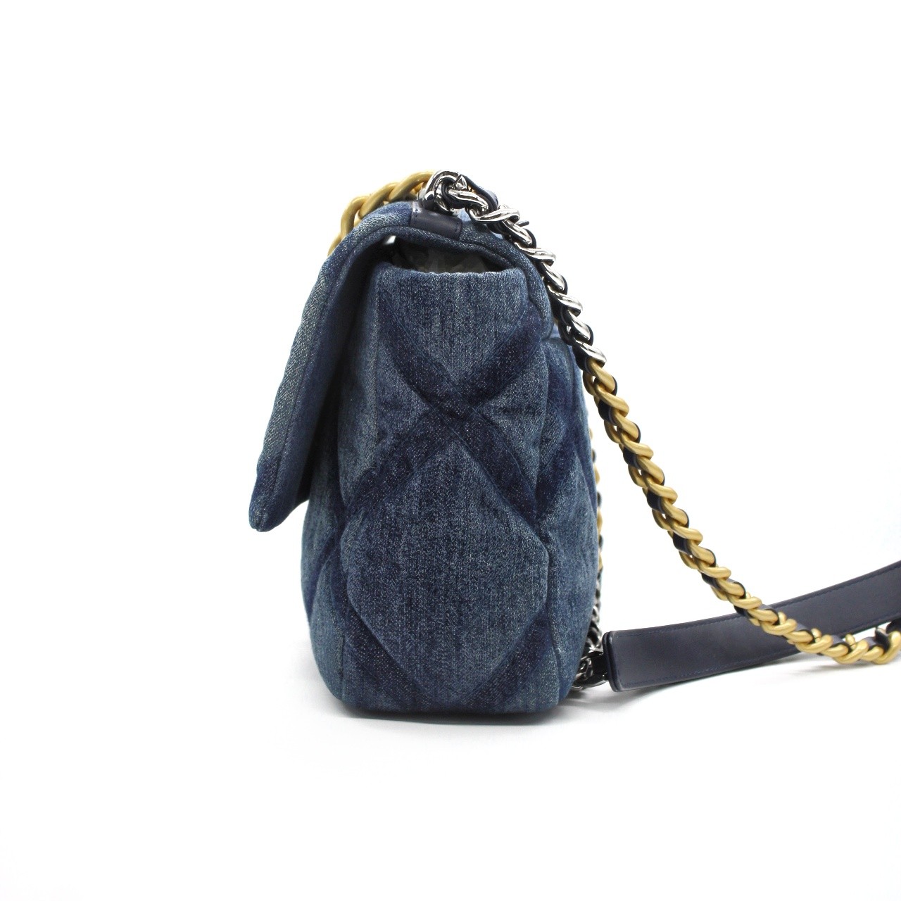 Borsa Chanel 19 Grande in denim thumb