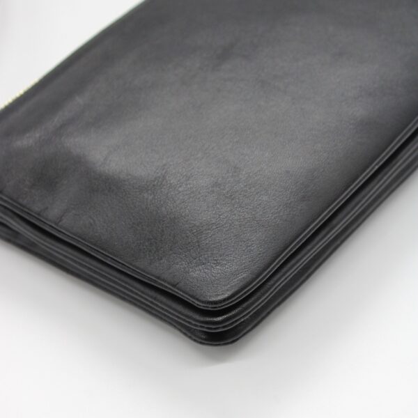 Tracolla Celine trio in pelle nera