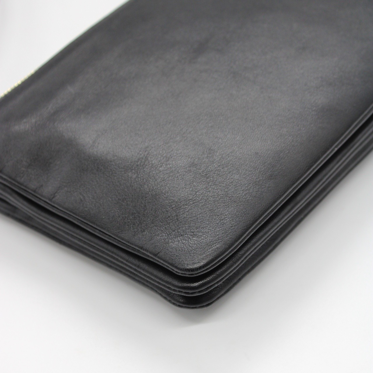 Tracolla Celine trio in pelle nera thumb