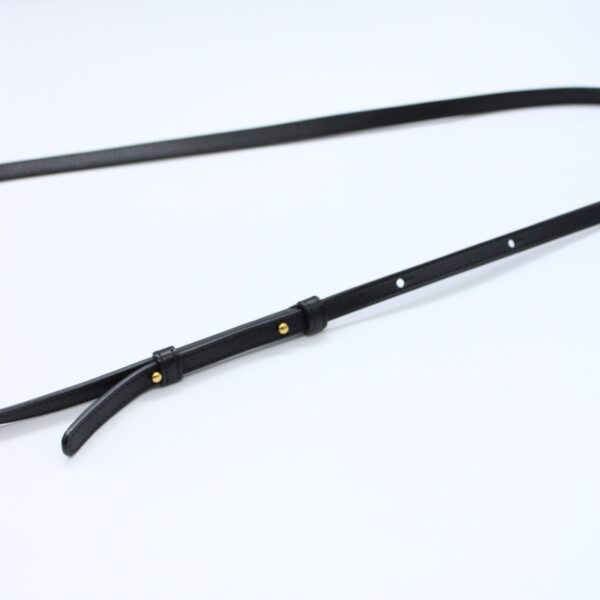 Tracolla Celine trio in pelle nera