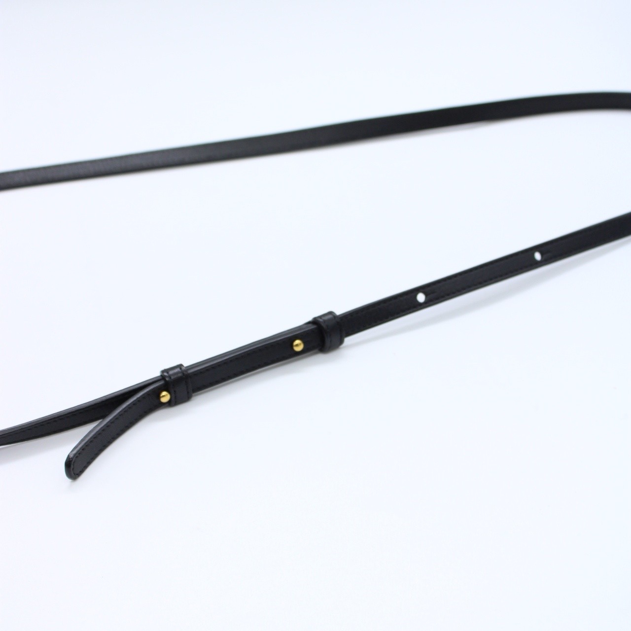 Tracolla Celine trio in pelle nera thumb