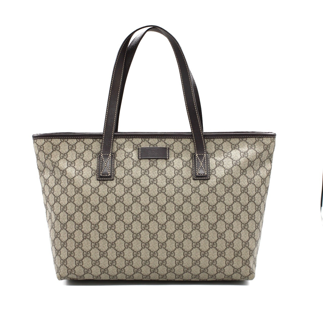 Shopper Gucci in tela plastificata ed inserti in pelle thumb