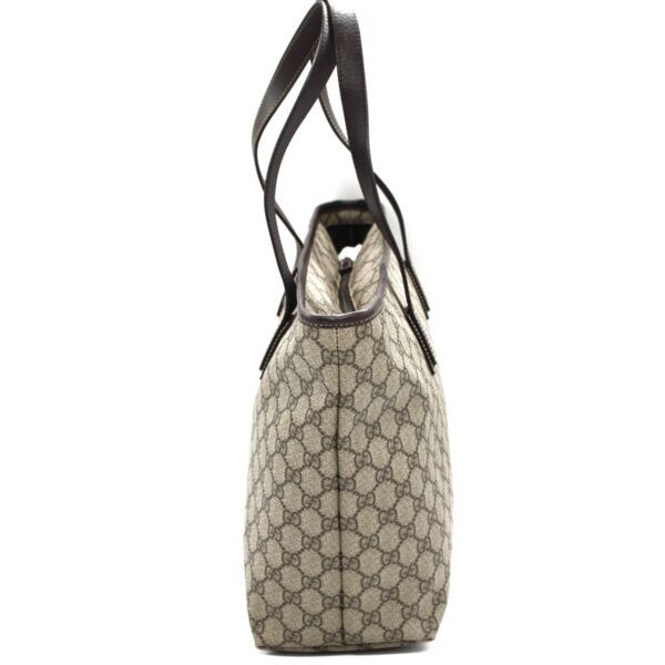 Shopper Gucci in tela plastificata ed inserti in pelle