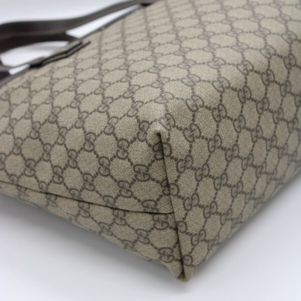 Shopper Gucci in tela plastificata ed inserti in pelle