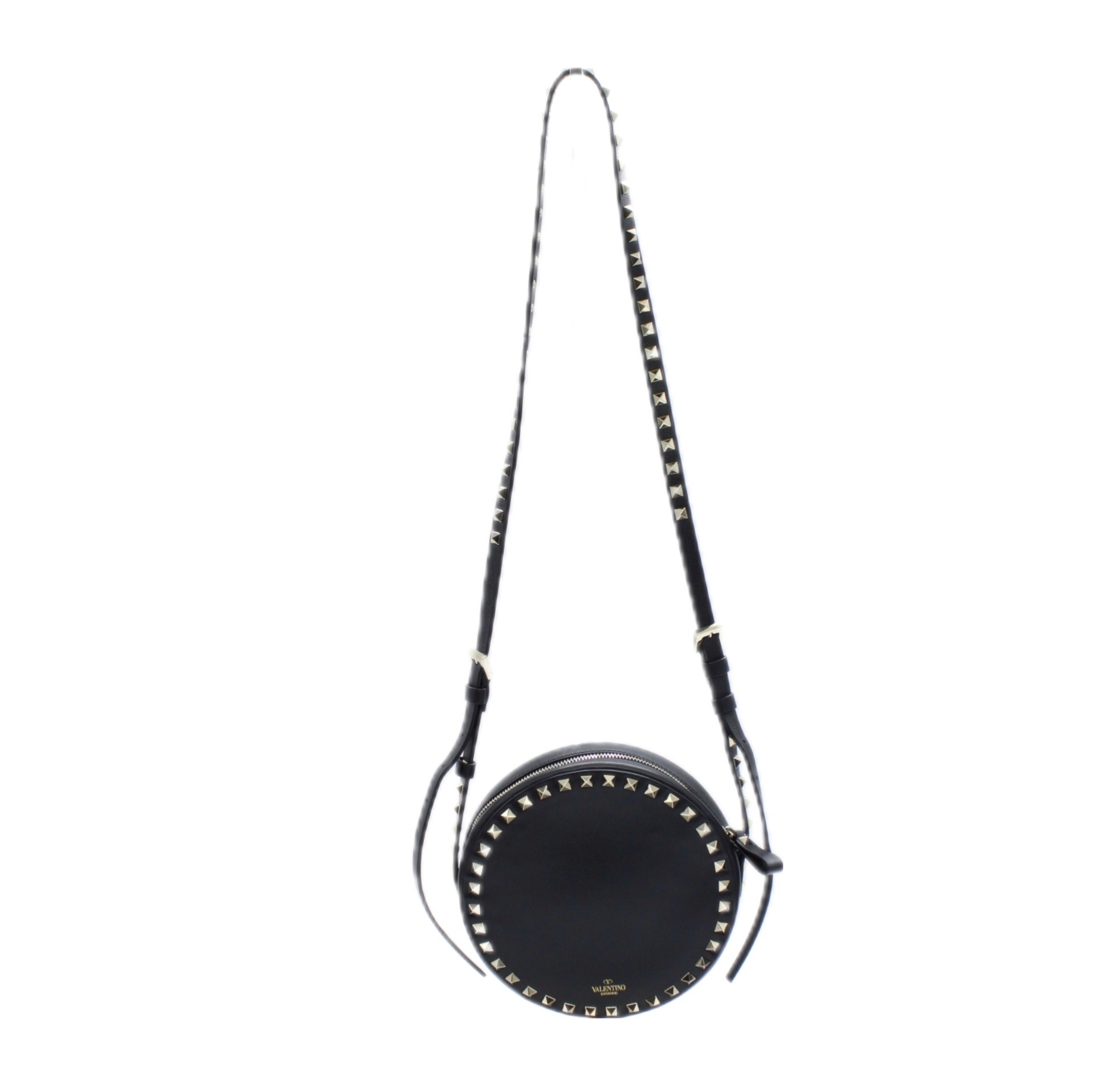 Tracolla Valentino rockstud nera thumb