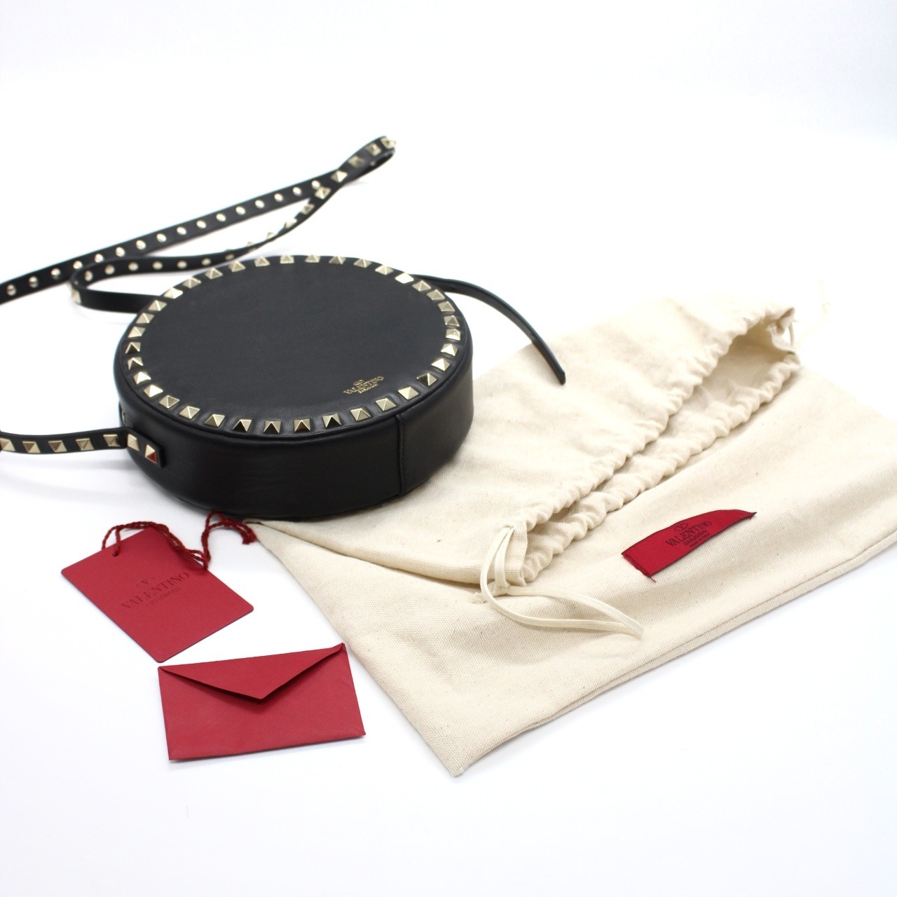 Tracolla Valentino rockstud nera thumb
