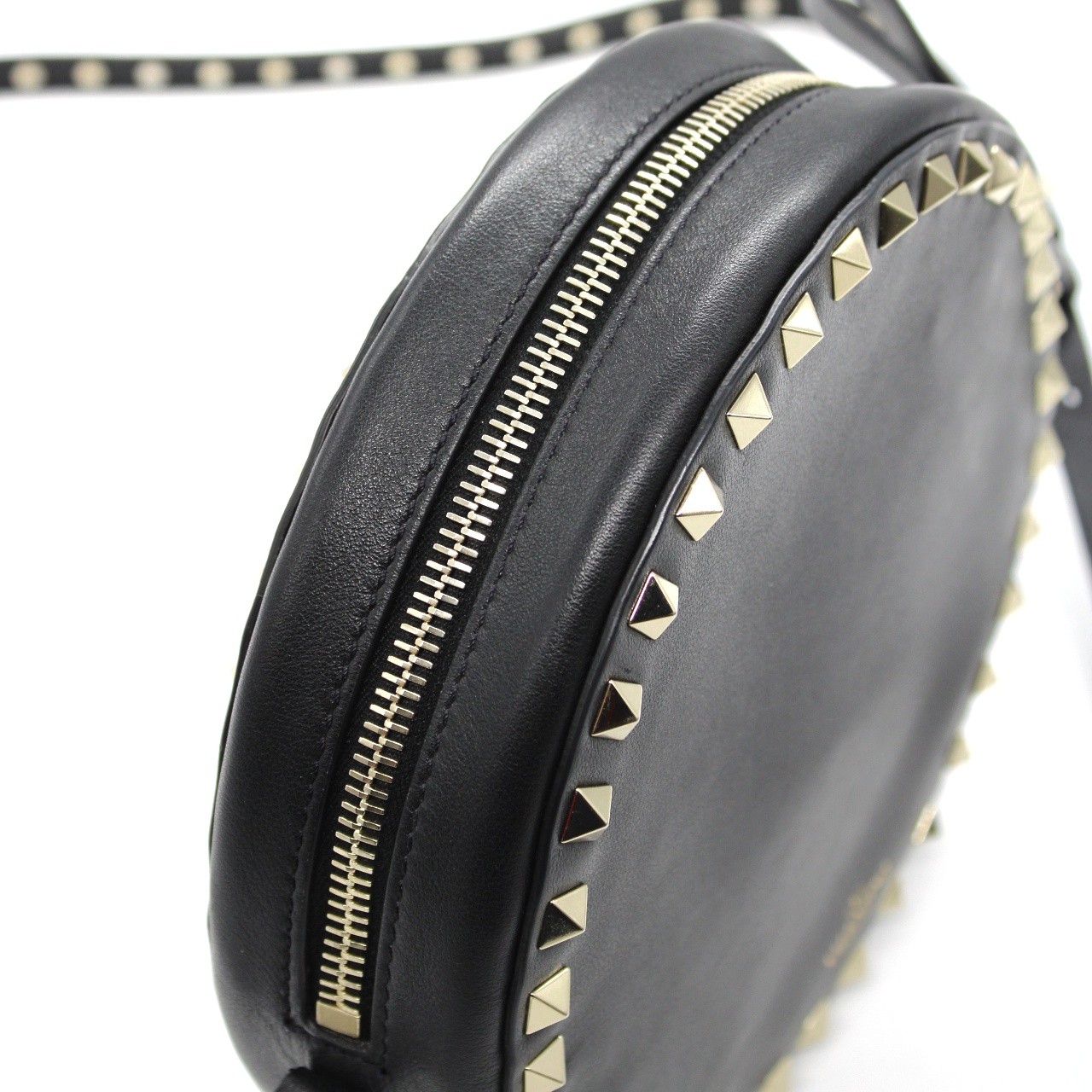 Tracolla Valentino rockstud nera thumb