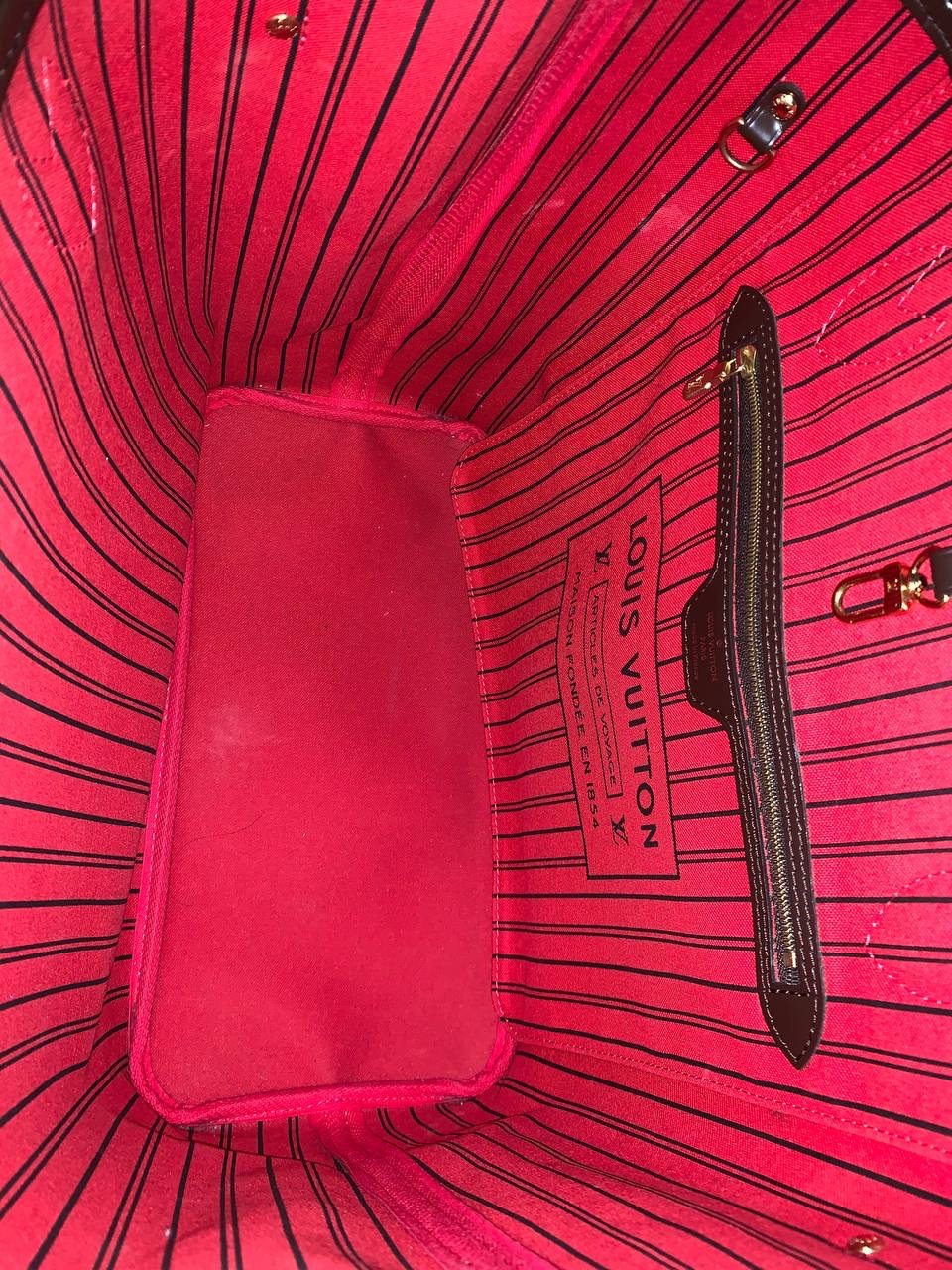 Borsa Louis Vuitton Neverfull MM Damier Ebene thumb