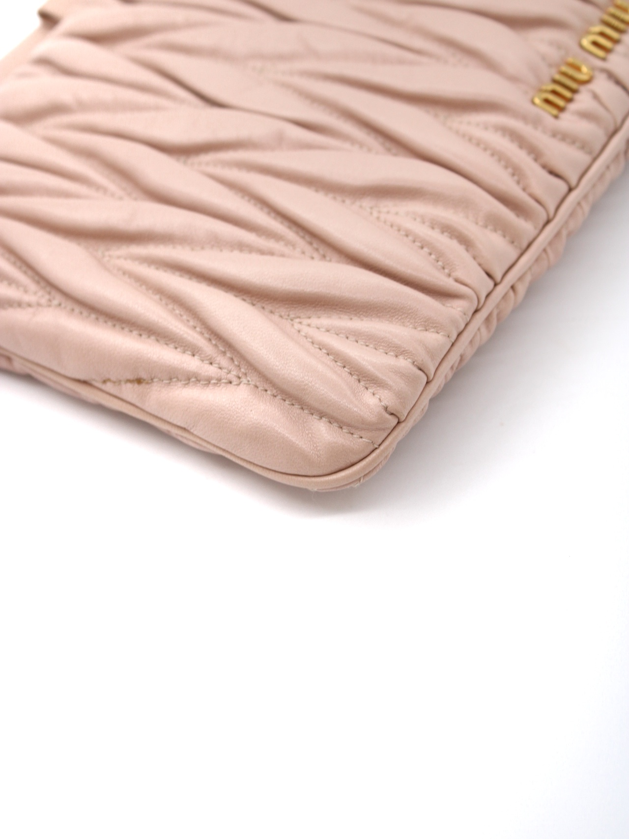 Pochette Miu Miu in pelle Matelassé thumb