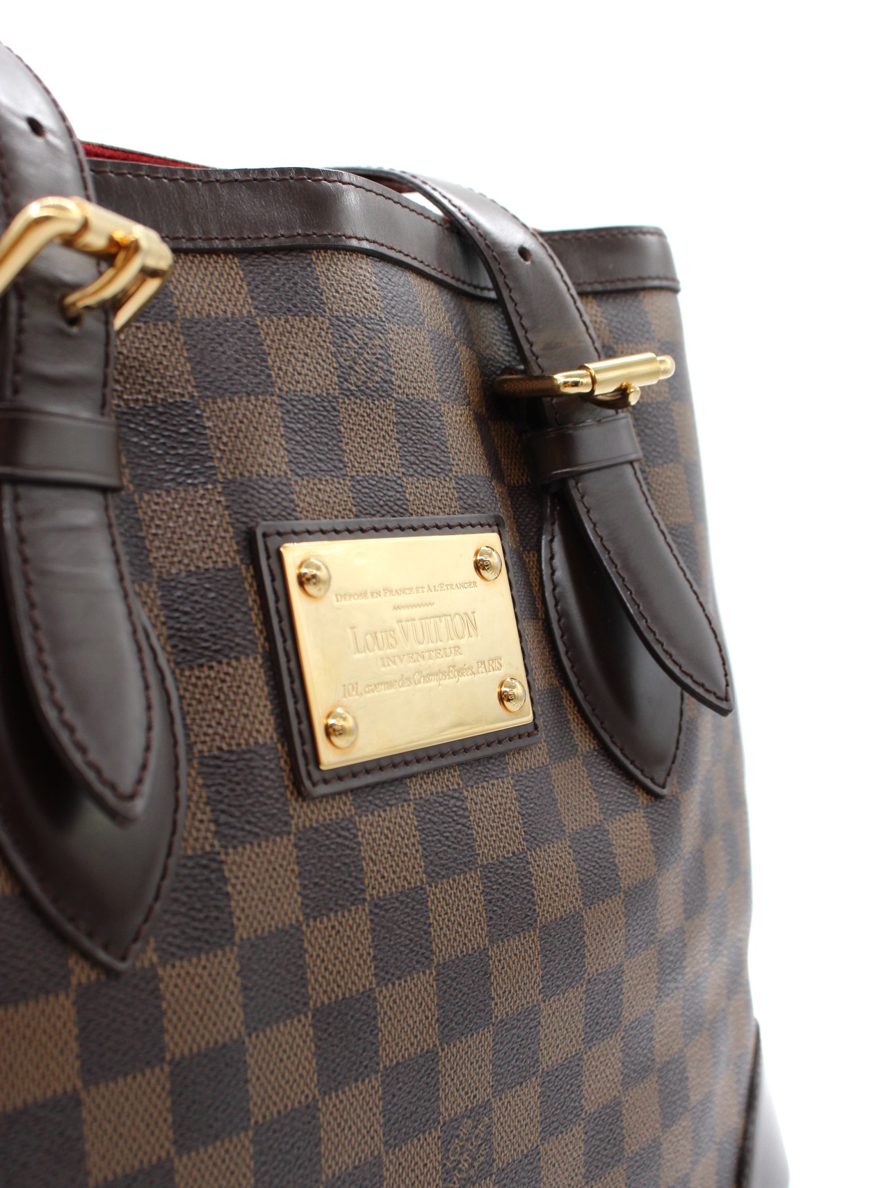Borsa Louis Vuitton Hampstead in damier ebene thumb