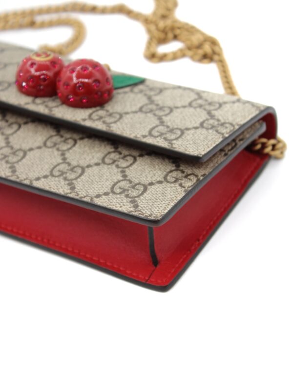Mini Borsa Gucci GG Supreme Cherry