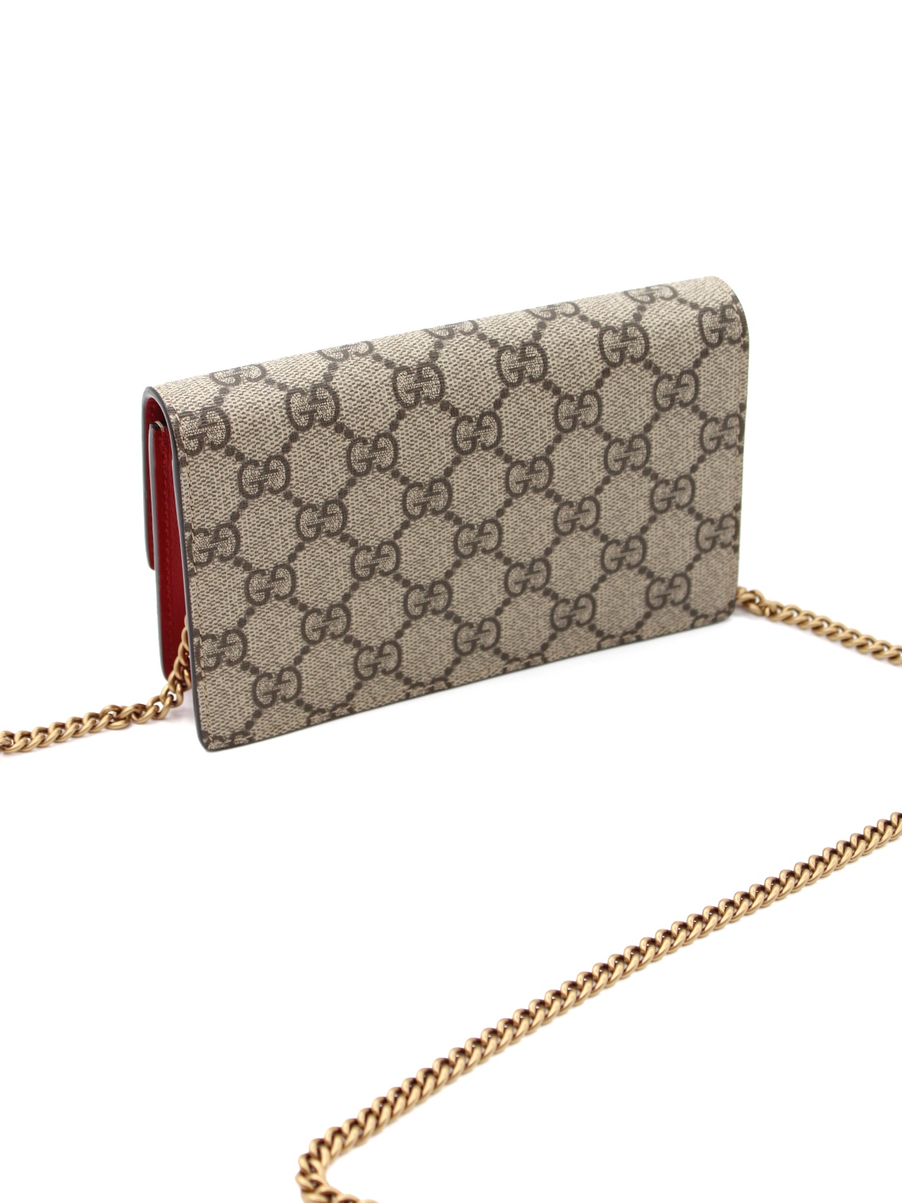 Mini Borsa Gucci GG Supreme Cherry thumb