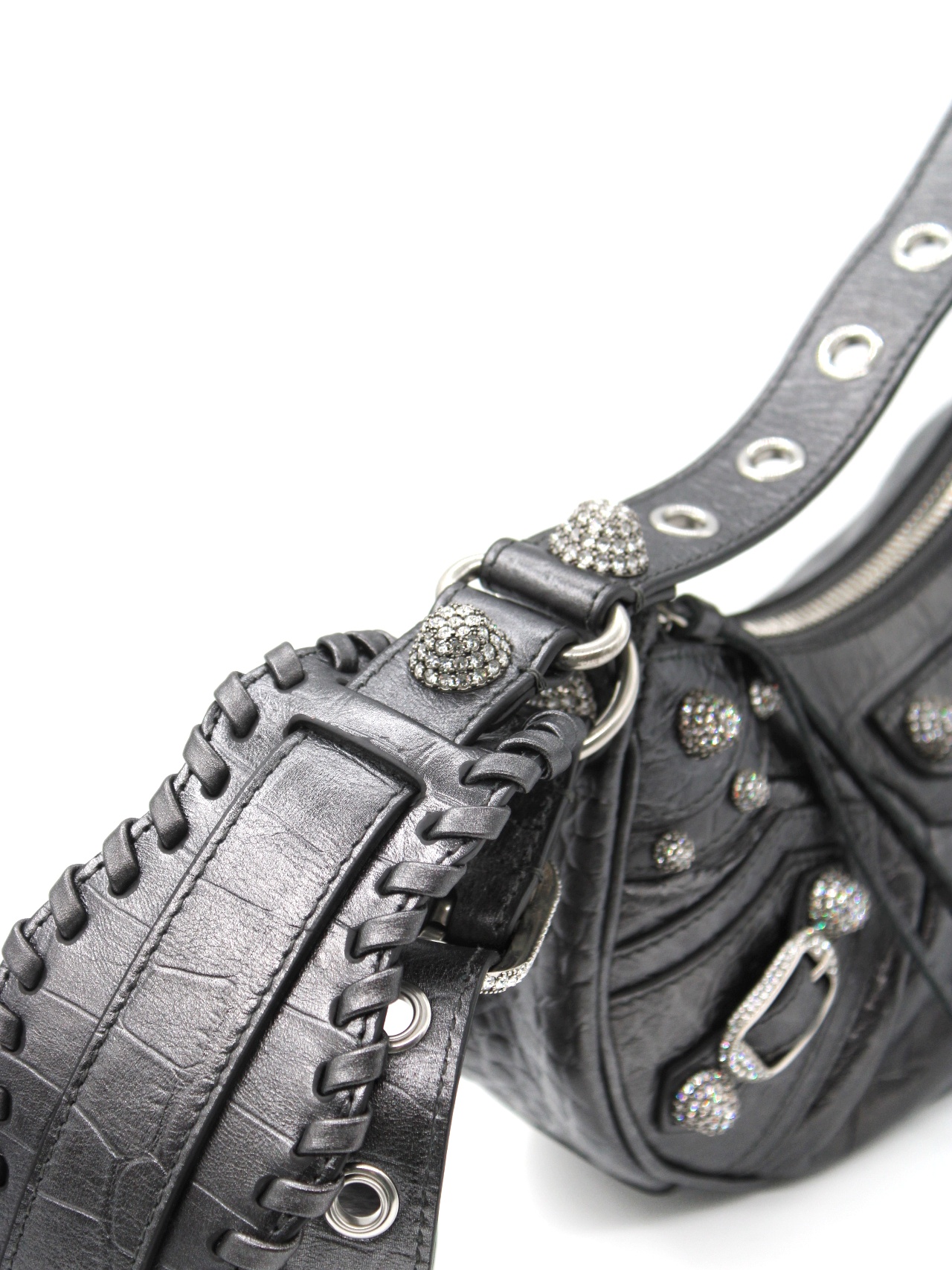 Borsa Balenciaga Le Cagole XS Con strass thumb