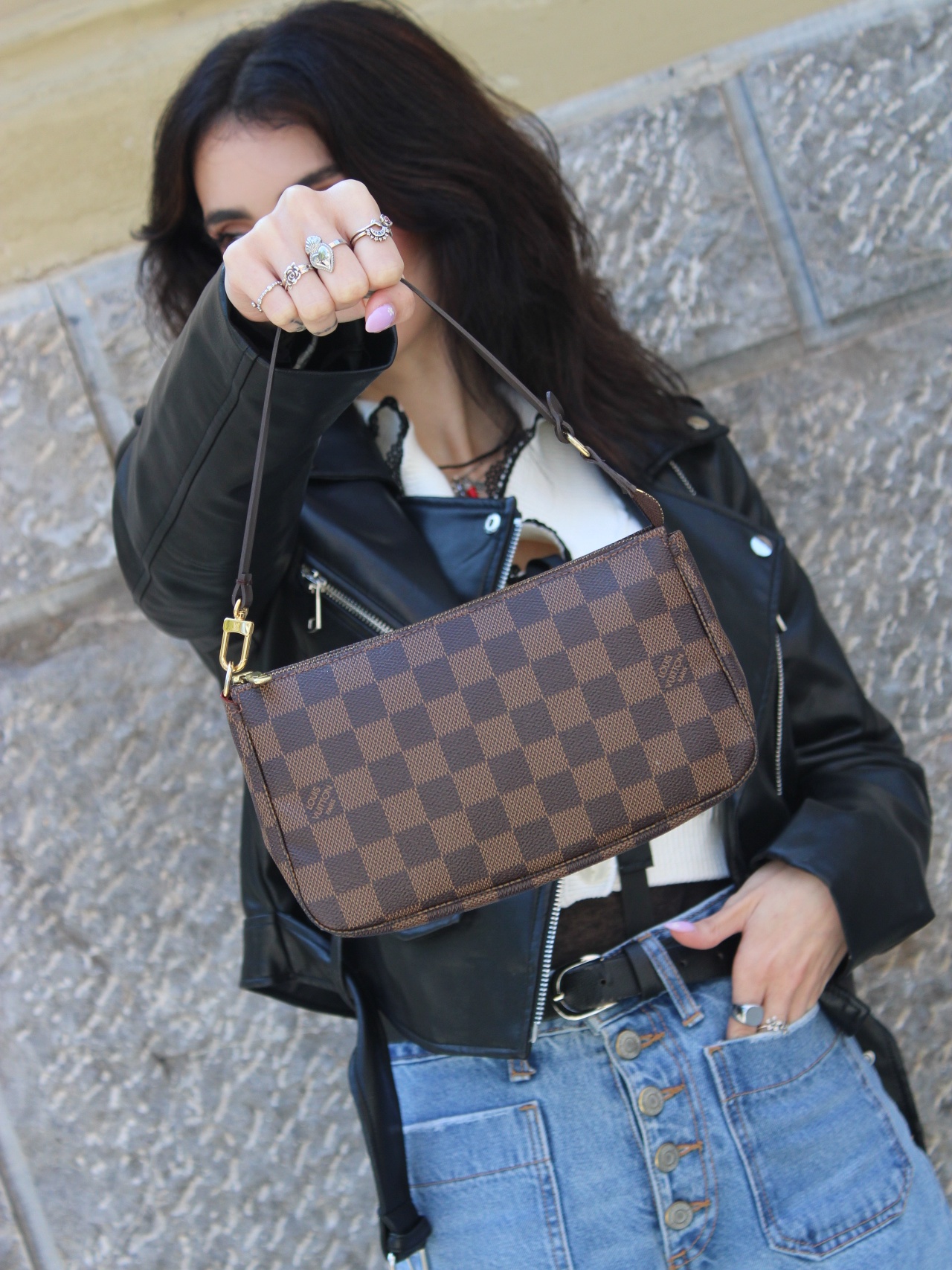 Pochette Louis Vuitton NM Accessoires In Damier Ebene thumb