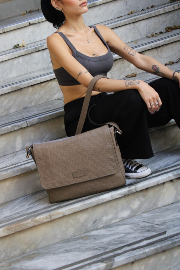 Gucci Tracolla in pelle Guccissima