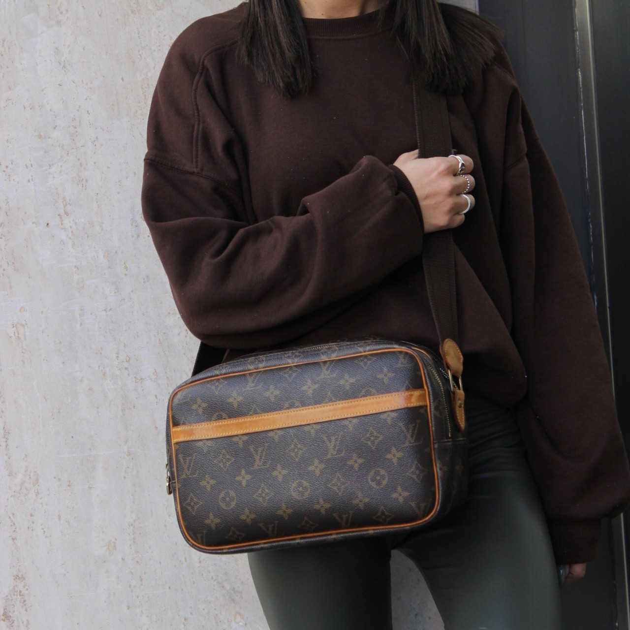 Borsa Louis Vuitton Reporter PM in monogram thumb