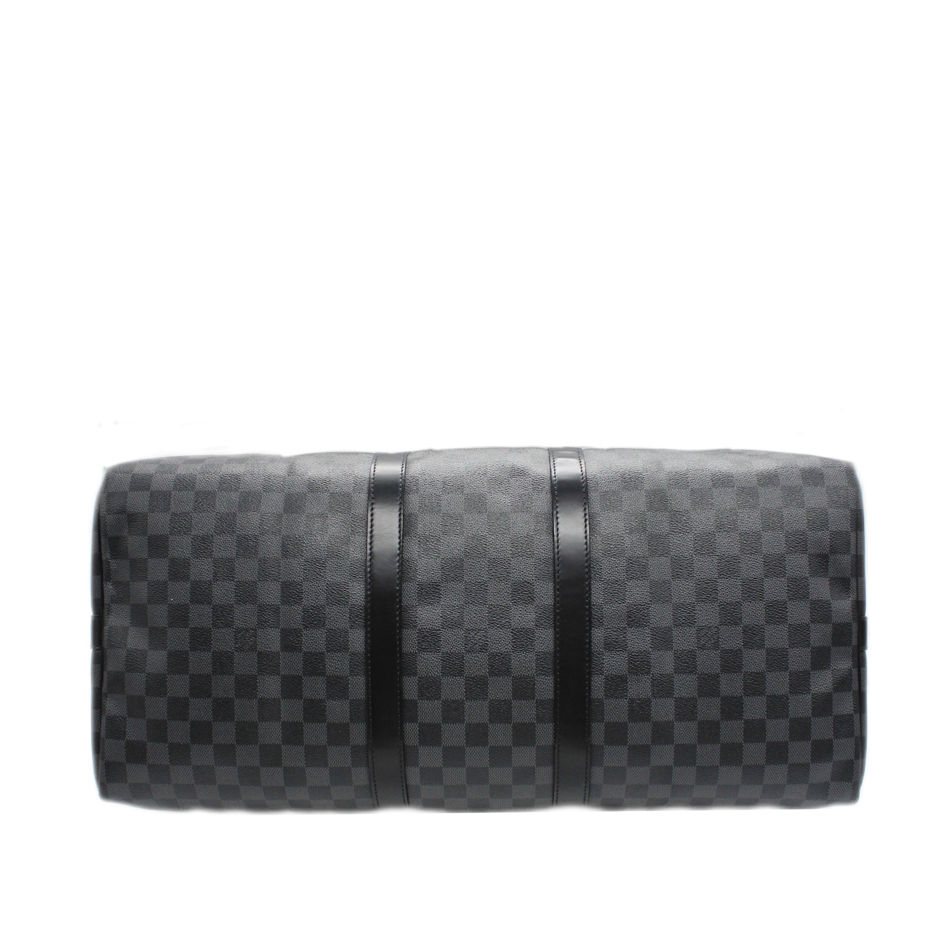 Keepall Louis Vuitton bandouliere 55 in damier graphit thumb