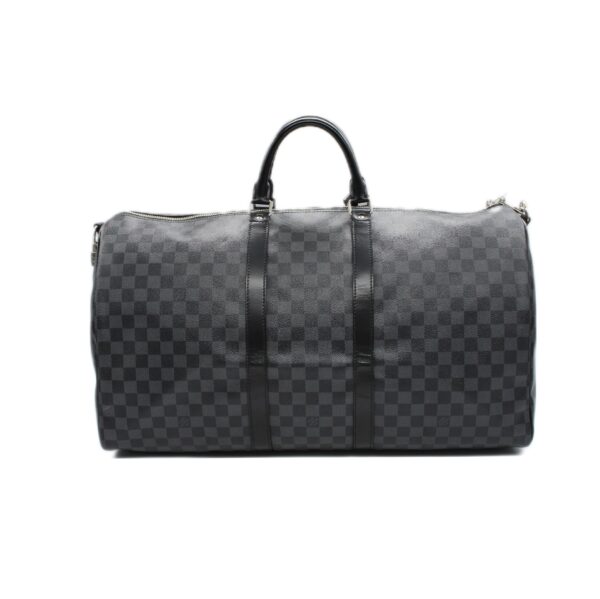 Keepall Louis Vuitton bandouliere 55 in damier graphit
