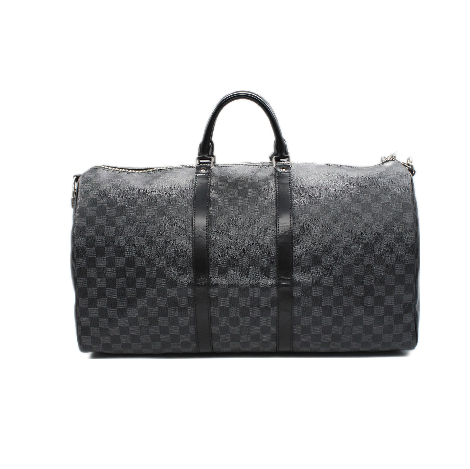 Keepall Louis Vuitton bandouliere 55 in damier graphit thumb