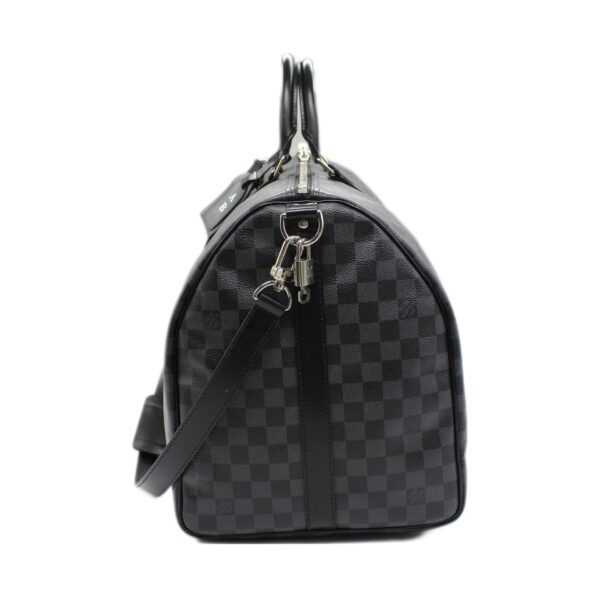Keepall Louis Vuitton bandouliere 55 in damier graphit