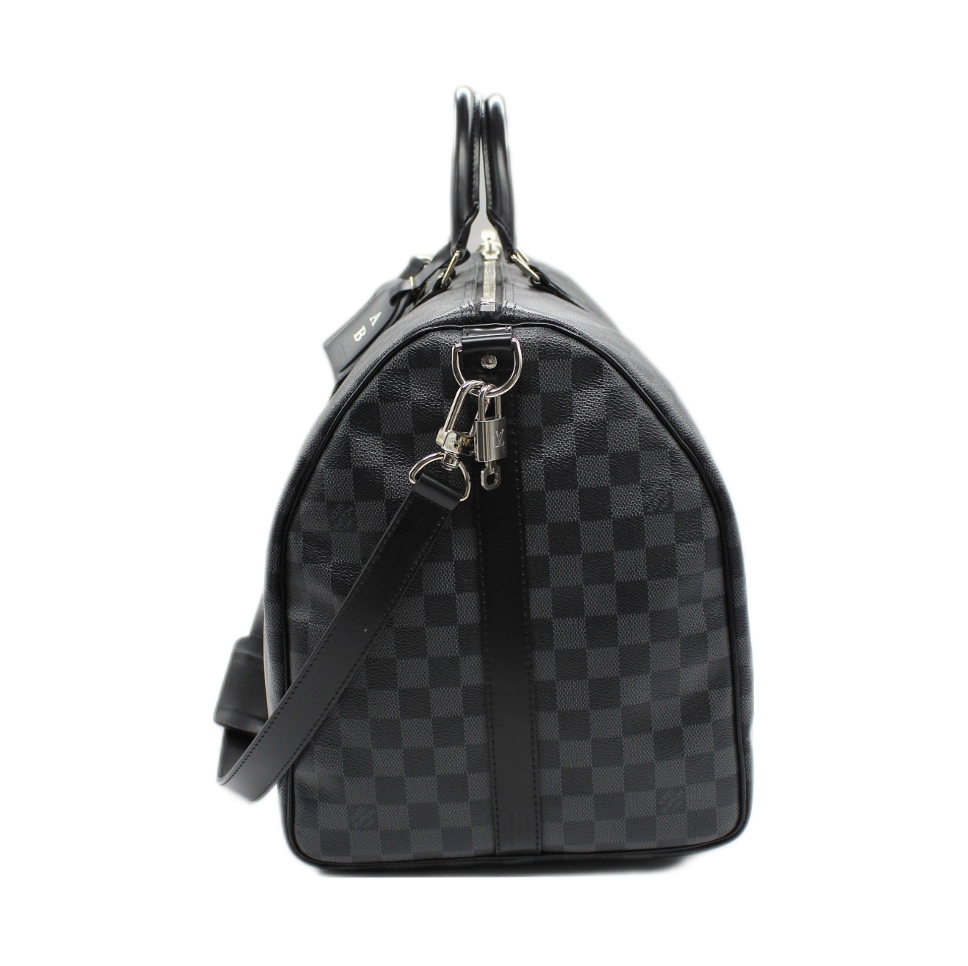 Keepall Louis Vuitton bandouliere 55 in damier graphit thumb