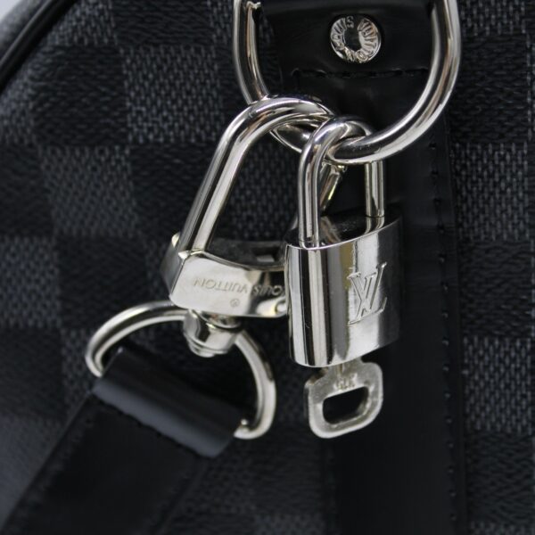 Keepall Louis Vuitton bandouliere 55 in damier graphit