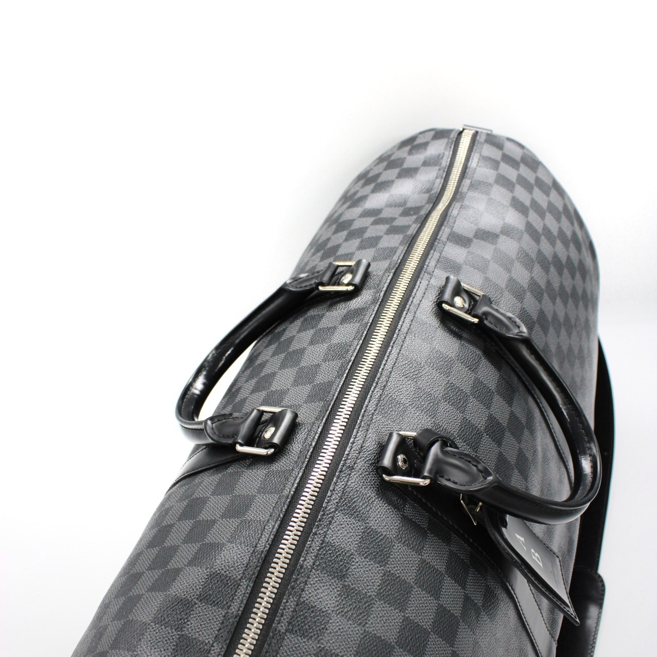 Keepall Louis Vuitton bandouliere 55 in damier graphit thumb