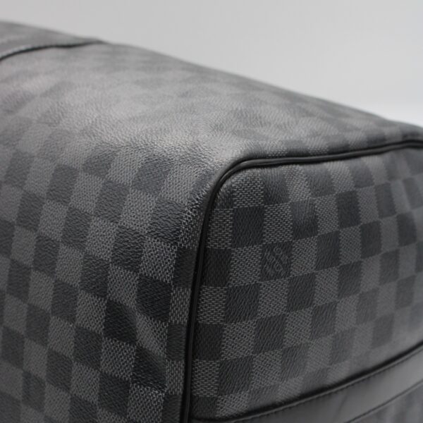 Keepall Louis Vuitton bandouliere 55 in damier graphit