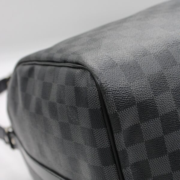 Keepall Louis Vuitton bandouliere 55 in damier graphit