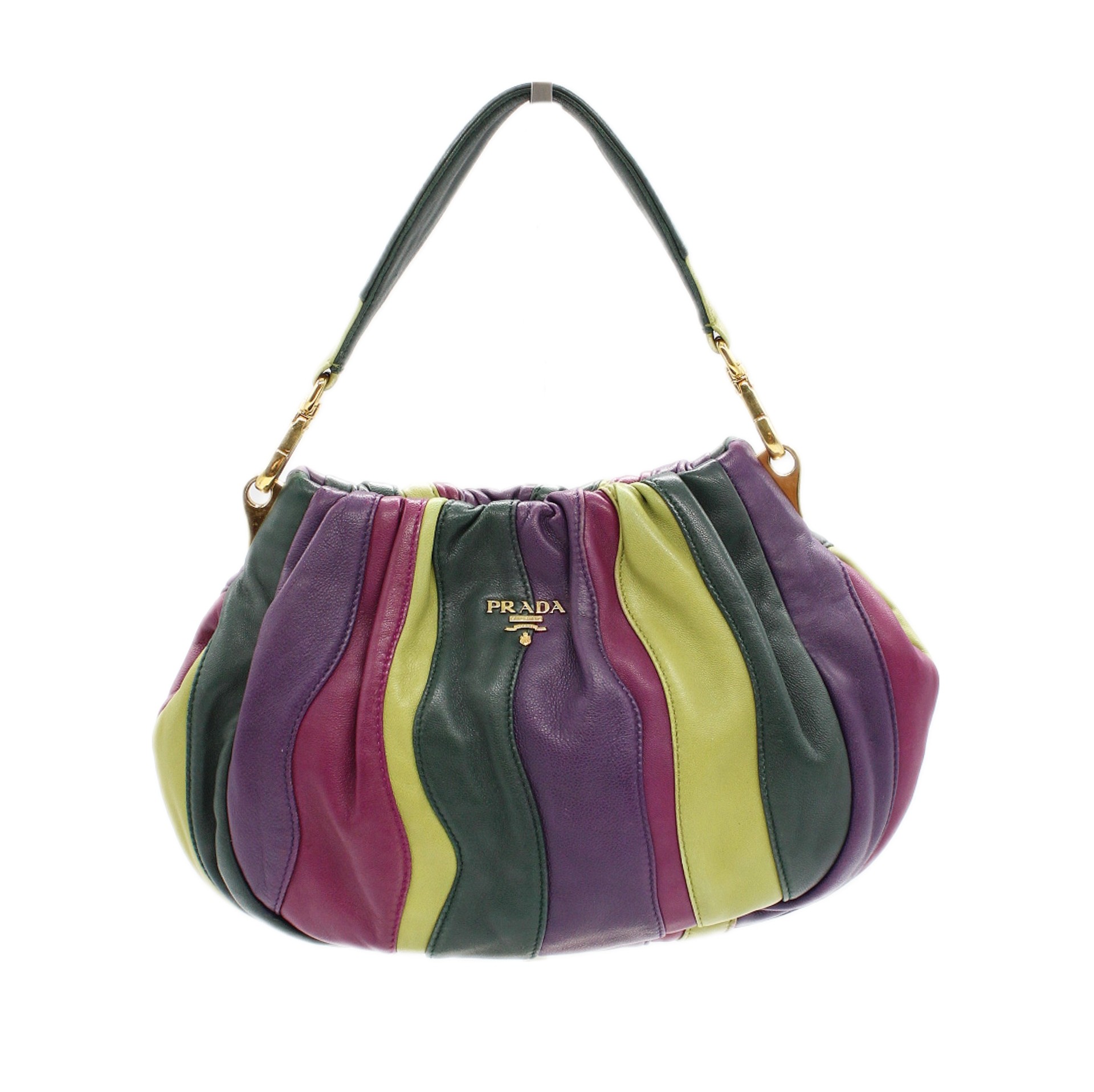 Borsa Prada in nappa multicolore thumb