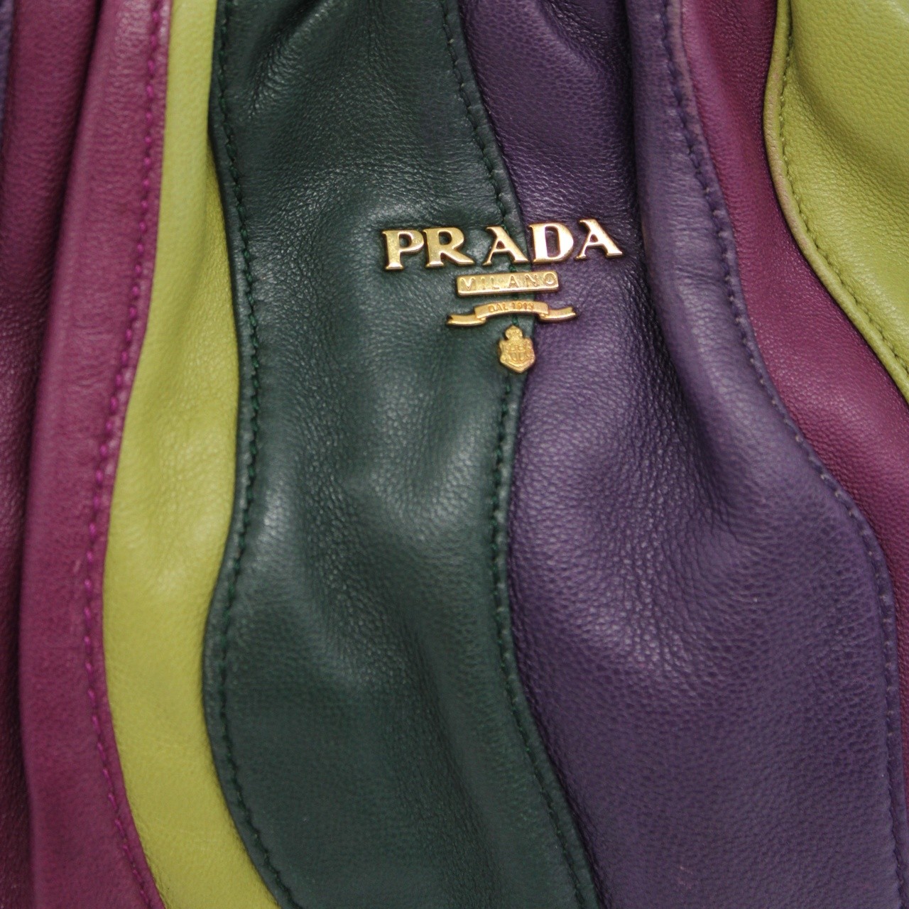 Borsa Prada in nappa multicolore thumb
