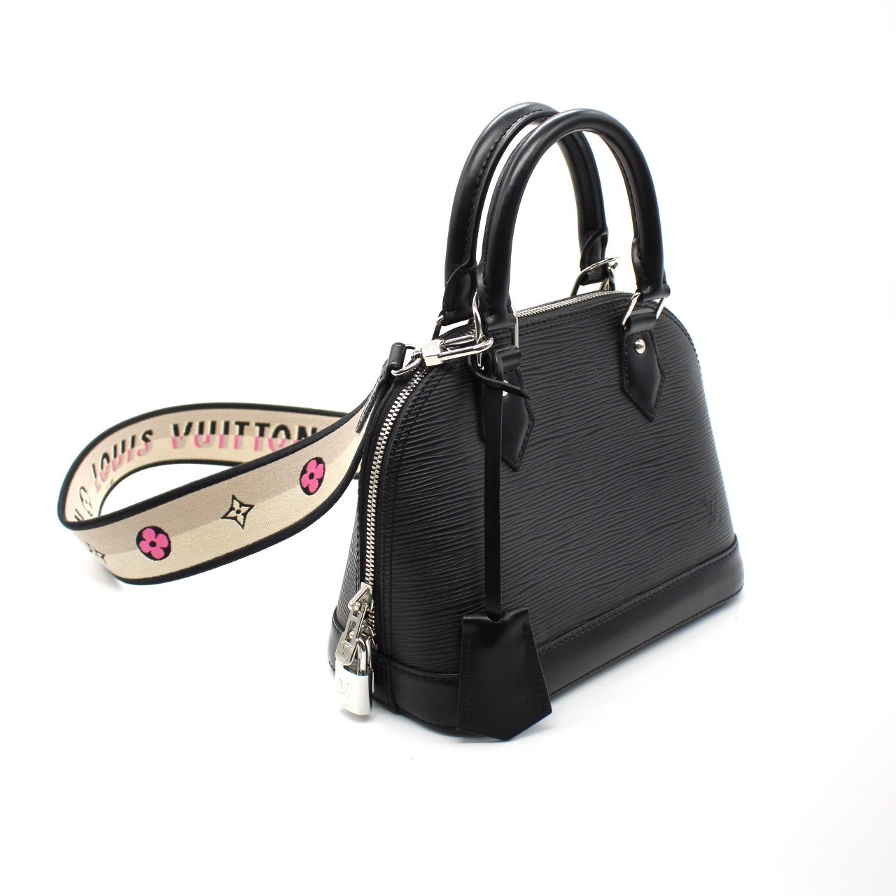 Borsa Louis Vuitton Alma BB in pelle epi nera thumb