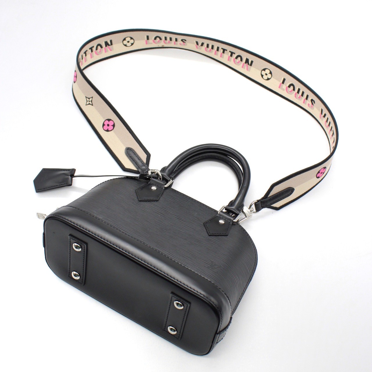 Borsa Louis Vuitton Alma BB in pelle epi nera thumb