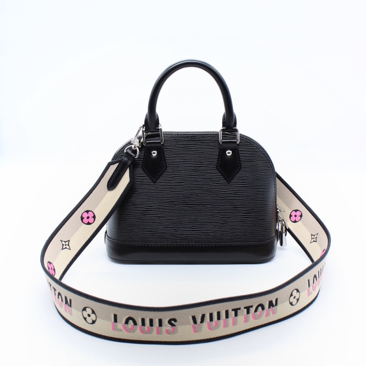Borsa Louis Vuitton Alma BB in pelle epi nera thumb