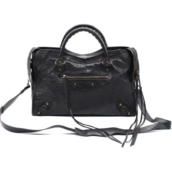 Borsa Balenciaga City in pelle nera