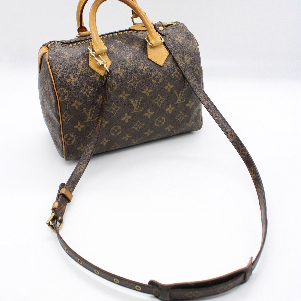 Borsa Louis Vuitton Speedy 25 Monogram con tracolla thumb