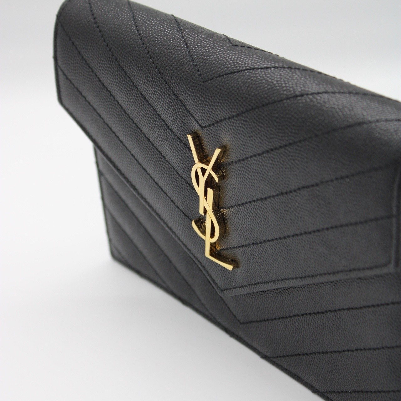Pochette Saint Laurent envelope con catena cassandre classica thumb